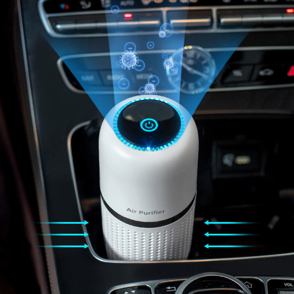 Draagbare Luchtreiniger voor Auto – Stille Ionisator & Oplaadbaar via USB