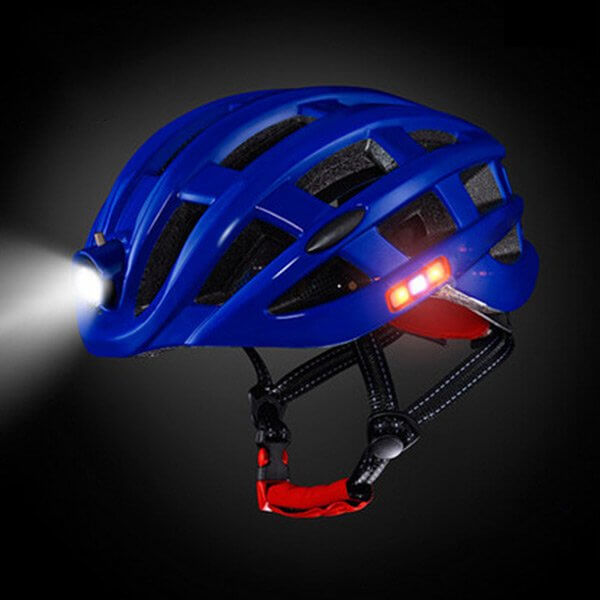 Intelligent cykelhjälm med LED-lampa — maximal säkerhet och synlighet