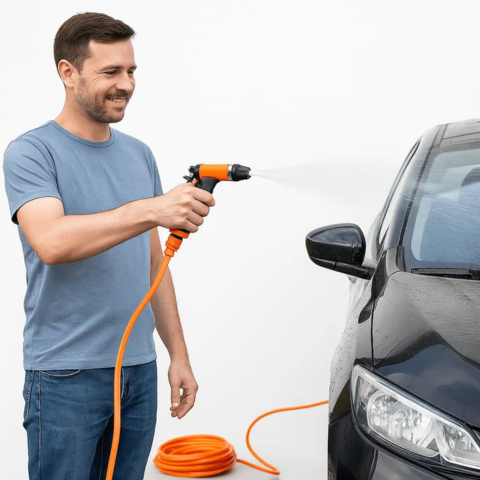 Limpiador de Alta Presión Portátil — Limpieza Fácil en Todas Partes