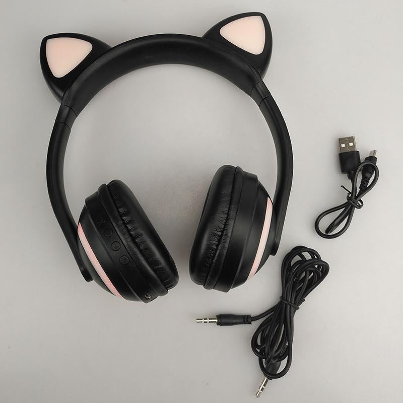 Luminous Bluetooth Cat Ears Headset - Comfortable Listening & Original Style