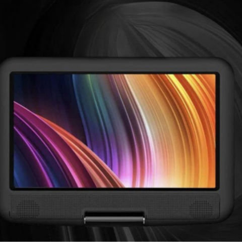 SDおよびUSBポート付きポータブルDVDプレーヤー — 明確で実用的な画面