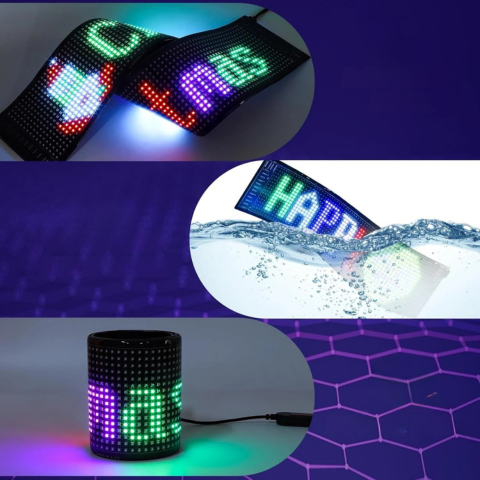 לוח LED מתכנת לרכב — תקשורת וסגנון מודרני