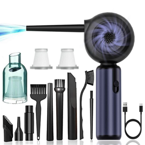 Soplador y Aspirador Multifuncional — Limpieza Completa Sin Esfuerzo