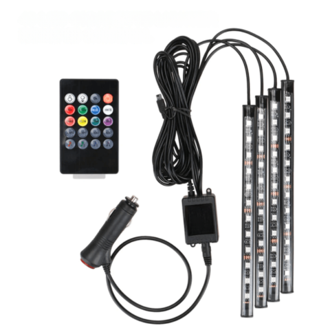 Strisce LED interne per auto – Controllo remoto e installazione facile