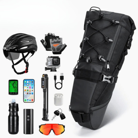 Large Capacity Bicycle Saddle Bag — Waterproof & Reflective