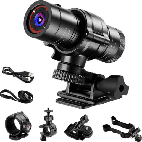 Cámara Impermeable Para Manillar Y Casco – Ideal Para Ciclismo Y Moto