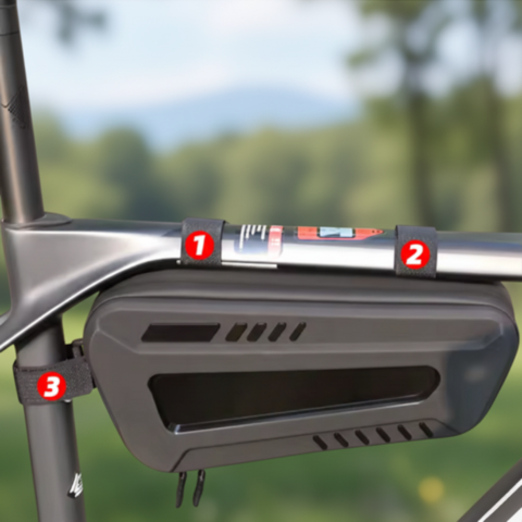 Borsa da Manubrio Rigida Impermeabile — Ripostiglio Pratico per Bici