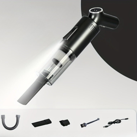 Aspiradora de Coche Inalámbrica — Pantalla Digital y Seguimiento en Tiempo Real