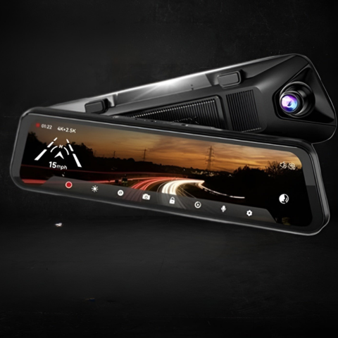 Caméra De Voiture HD Avec Écran Tactile — Dashcam HD 10 Pouces Pour Voiture