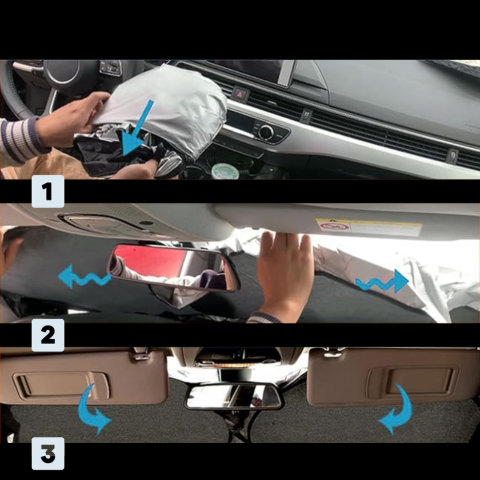 フロントガラス用サンプロテクション|熱とUV対策