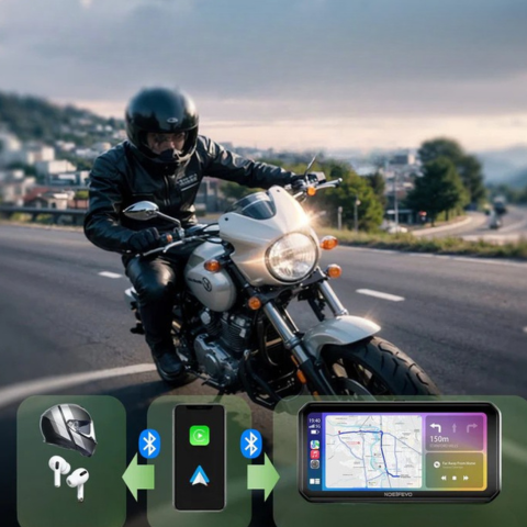Οθόνη Moto CarPlay 6,3" - Σύγχρονη διεπαφή & ασφαλής οδήγηση