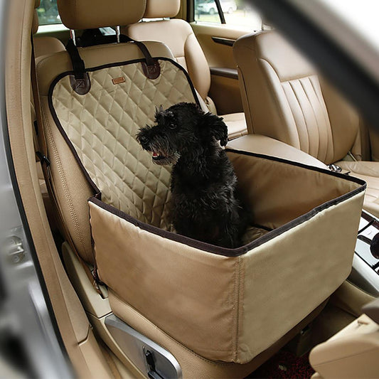 Siège Auto Surélevé Pour Chien — Confort Et Sécurité Pendant Le Voyage