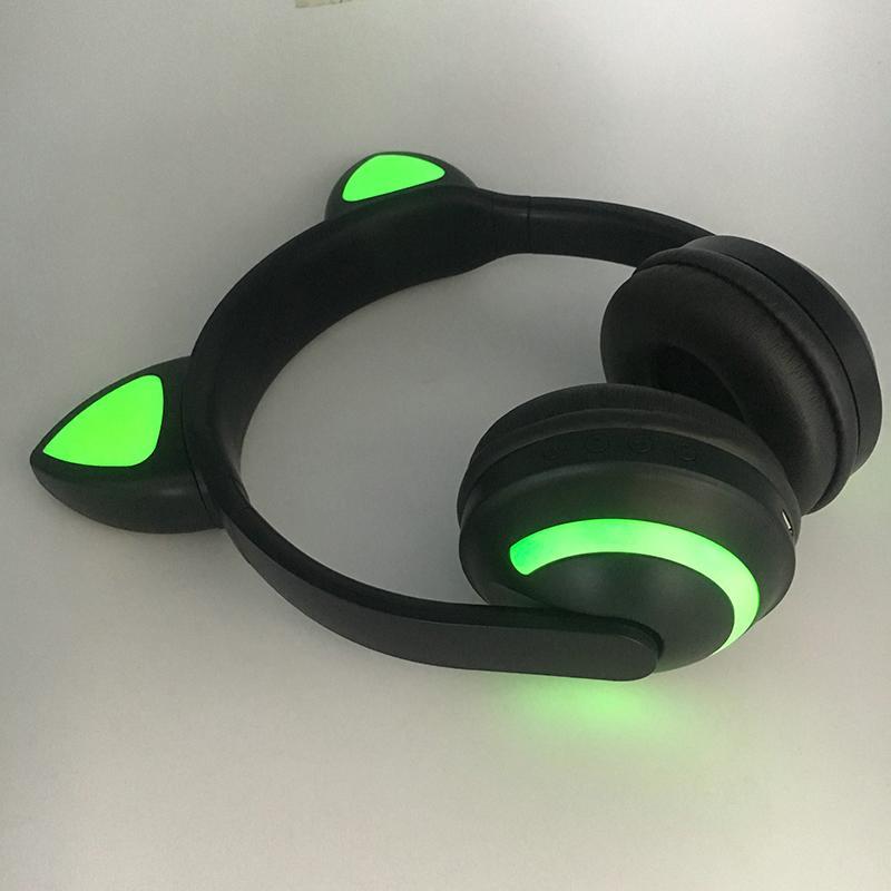 Luminous Bluetooth Cat Ears Headset - Comfortable Listening & Original Style