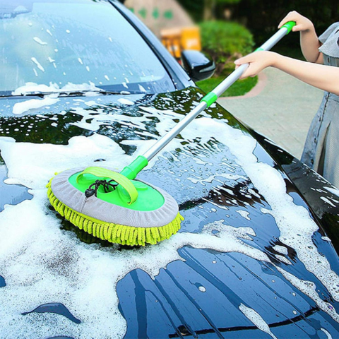 Teleskopischer Waschbesen für das Auto – Einfaches und müheloses Reinigen 