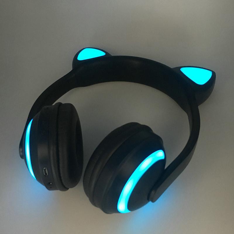 Luminous Bluetooth Cat Ears Headset - Comfortable Listening & Original Style