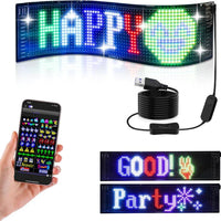 לוח LED מתכנת לרכב — תקשורת וסגנון מודרני 