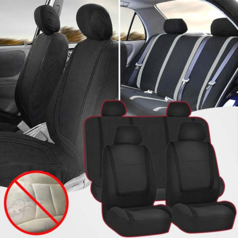 Set of 9 Car Seat Covers – Complete Interior Protection 