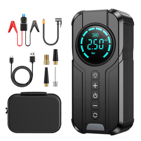 Compressore d'aria portatile – Display LED ad alta precisione 
