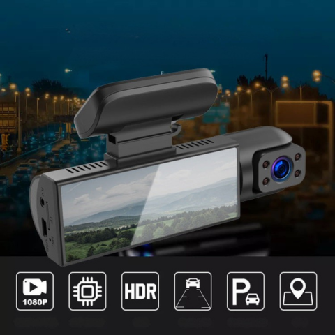 Camera da auto - Doppia camera anteriore per una sicurezza ottimale 