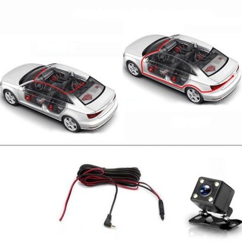Camera da auto - Doppia camera anteriore per una sicurezza ottimale 