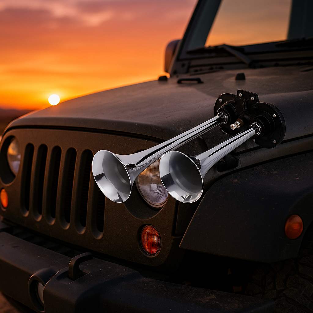 Universális Klaxon — Ideális Autóhoz, Motorkerékpárhoz És Teherautóhoz 