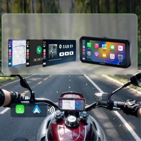 Écran CarPlay Moto 6,3 Pouces — Interface Moderne & Conduite Sécurisée