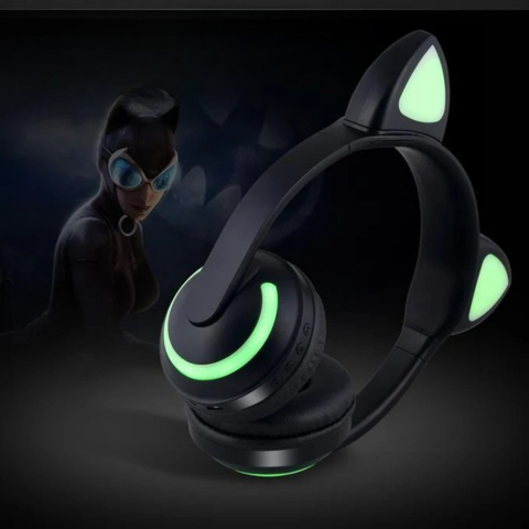 Luminous Bluetooth Cat Ears Headset - Comfortable Listening & Original Style
