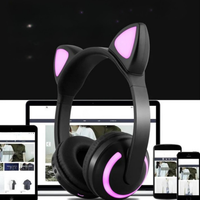 Luminous Bluetooth Cat Ears Headset - Comfortable Listening & Original Style