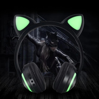 Luminous Bluetooth Cat Ears Headset - Comfortable Listening & Original Style