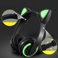 Luminous Bluetooth Cat Ears Headset - Comfortable Listening & Original Style