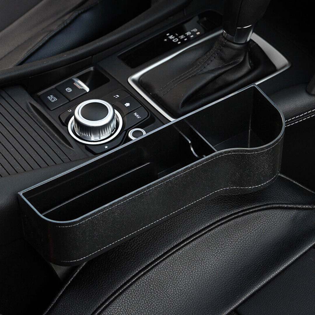 自動車シート用コンソールオーガナイザー — 迅速かつユニバーサルな取り付け 