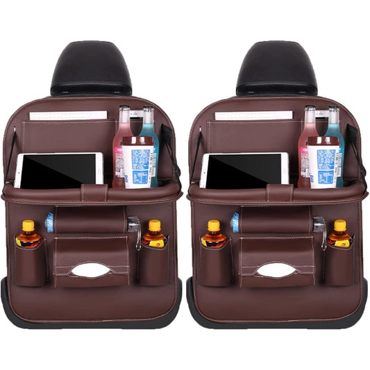 Organisateur De Siège Arrière De Voiture Avec Tablette Pliante — Facile À Installer Et Durable